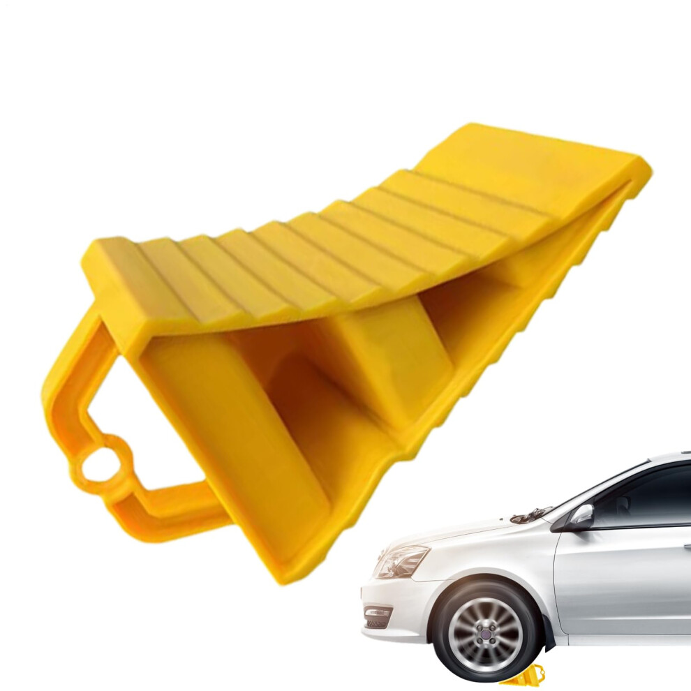 Wheel Chocks For Rvs And Trailers Antislip Multipurpose Tire Chocks Spacesaving Yellow 9189345935589