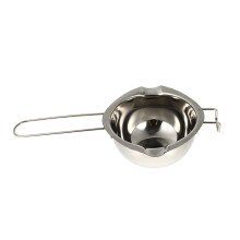 Melted Soap Base Pot Double Boiler For Wax Melting Bain Pot Wax Melt Pan Silver 27X14X14CM