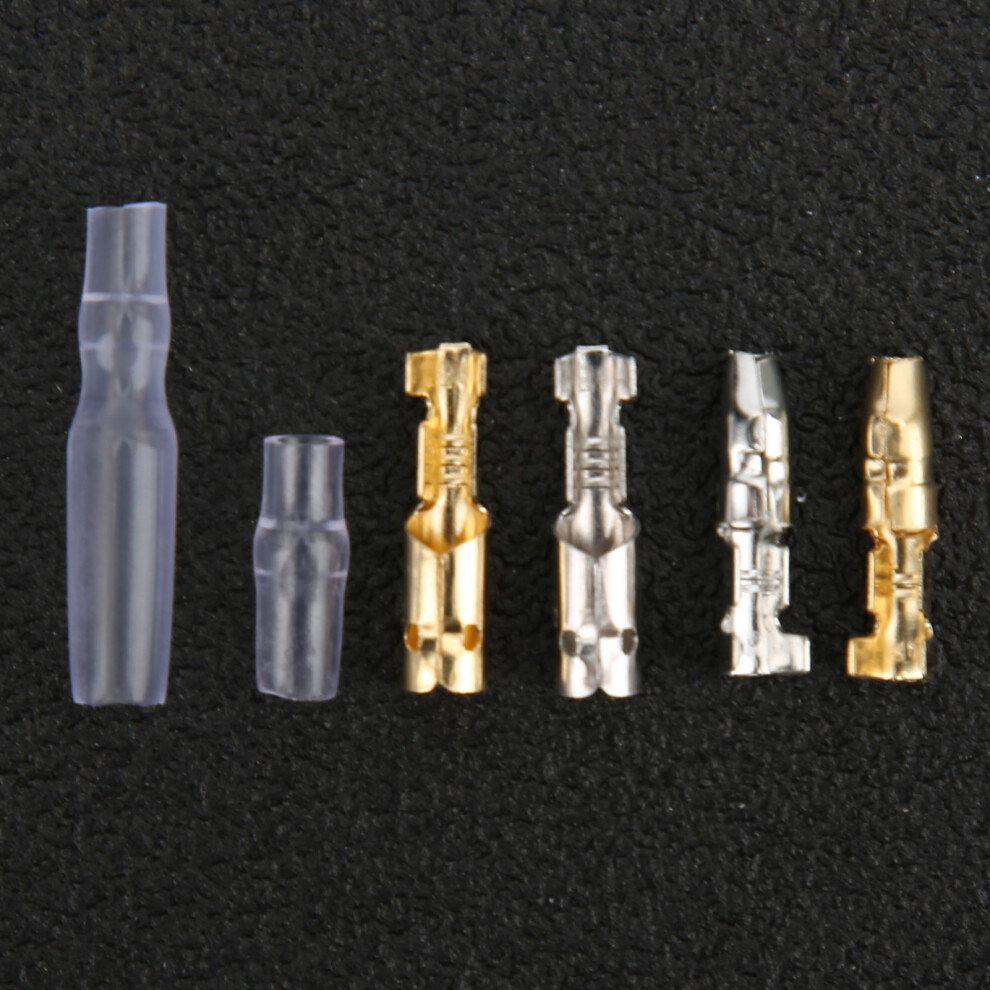 400Pcs Motorrad Stecker Kunststoff Männlich Gold