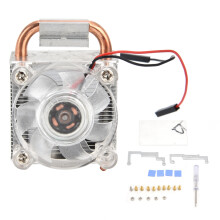 Kit de dissipador de calor para CPU com ventoinha sem escovas, design em formato de tira com alta dissipação de calor, liga de alumínio, tamanho
