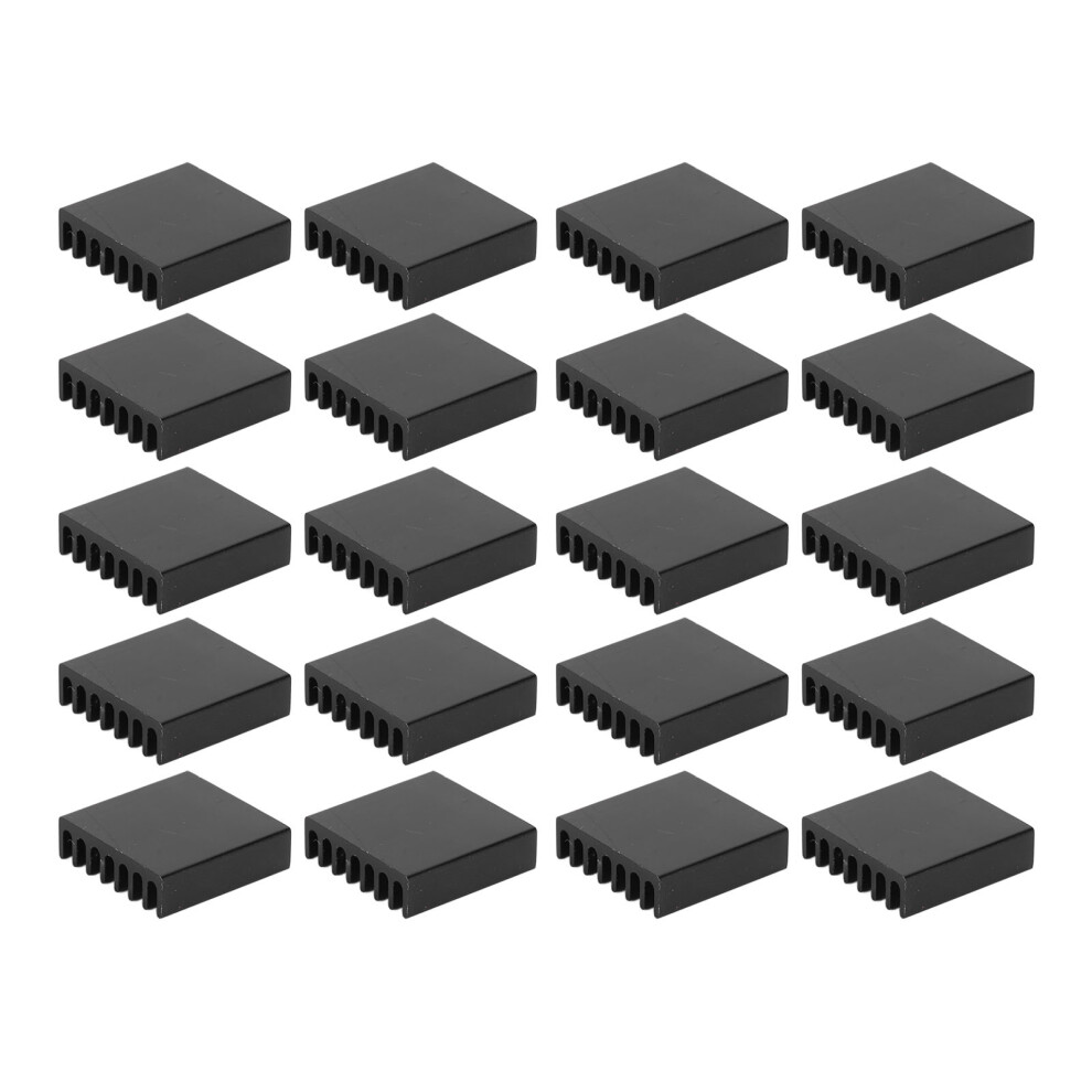 20 Stück Kühlkörper, Mini-Kühlkörper aus schwarzem