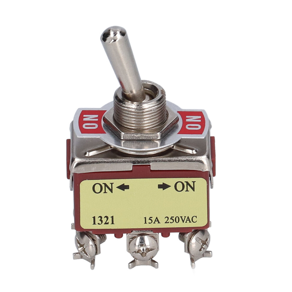 20Pcs 6 Terminal Rocker Toggle Switch 12Mm 15A Abs Steel 9381376694286