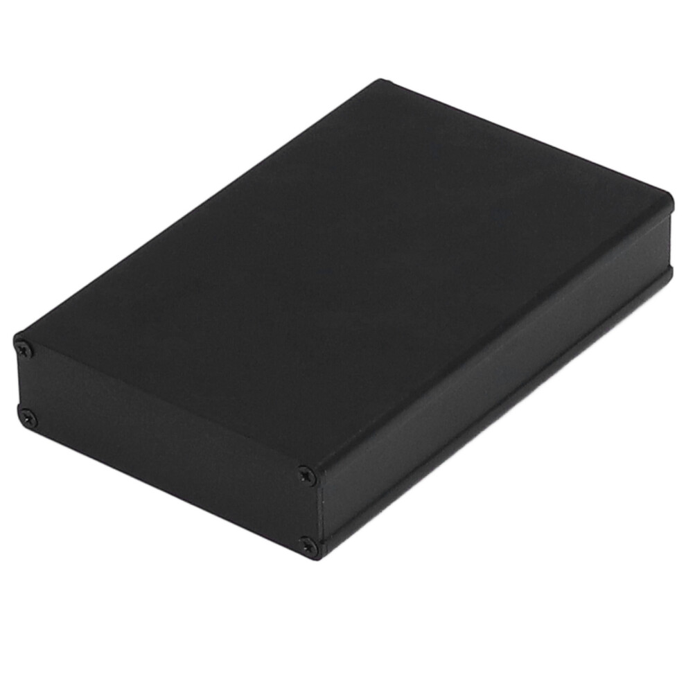 Aluminum Alloy Junction Box Enclosure 22X74x110mm Matte Black 7891376592168