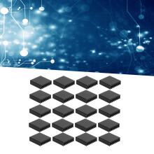 20 Stück Schwarze Aluminium-Kühlkörper 20x20x6mm für PC-Chips & Elektronik