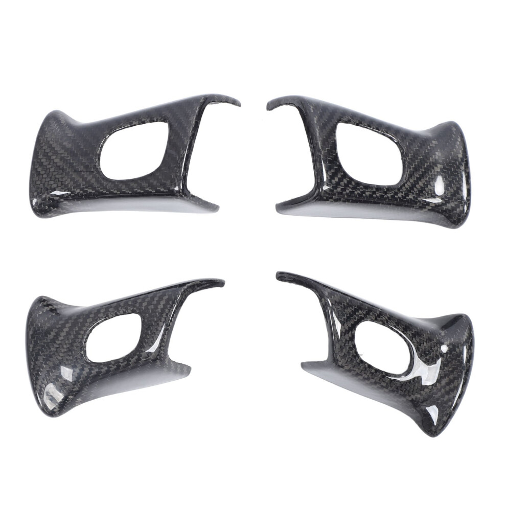 Upgrade Interior Carbon Fiber Style Interior Steering Wheel Trims Luxury Looking Scratch Resistant Dur And Protective Easy Install High Class Decor 9190834586298