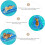 Thick Inflatable Pet Float Swimming Pool Bed, Dog Pool Floating Bed, Easy Inflate Deflate, Compact Storage 4