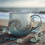 Tasse texturée ondulée de mer soufflée à la main,-Type dauphin 5