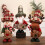 Sitzender Weihnachtsmann, Rentier, Schneemann,-ältere 5
