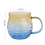 Artisanal Blown Ocean Theme Glass Cup Textured-Shark Fin Type 2
