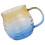 Ocean Waved Textured Handblown Mug-Elektrostatisches Klebeband 1