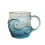 Artisanal Blown Ocean Theme Glass Cup Textured-Shark Fin Type 1