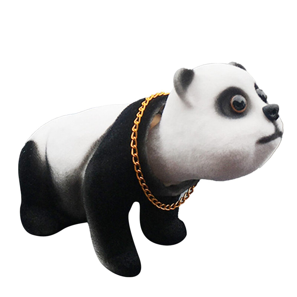 Car Dashboard Bobble Head Headshaking Panda Sculpture, Car Ornament 9412369881182
