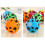 Versatile 66mm Orange Elastic Ball for Stress Relief and Exercise 7