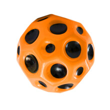 Versatile 66mm Orange Elastic Ball for Stress Relief and Exercise