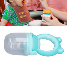Baby-Nahrungs-Set 4 Stück Silikon-Schnullerketten Blau für Säuglinge