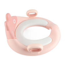 Pot à relever rose pour enfants avec poignées, doux, anti-éclaboussures et antidérapant