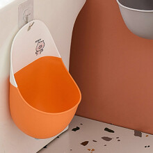 Urinale portatile leggero per bambini, 300ml, stile maialino arancione