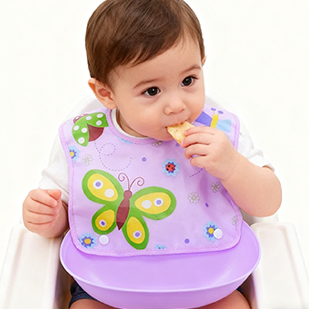 Baby-Fütterungslätzchen, zum Aufrollen, mit großer
