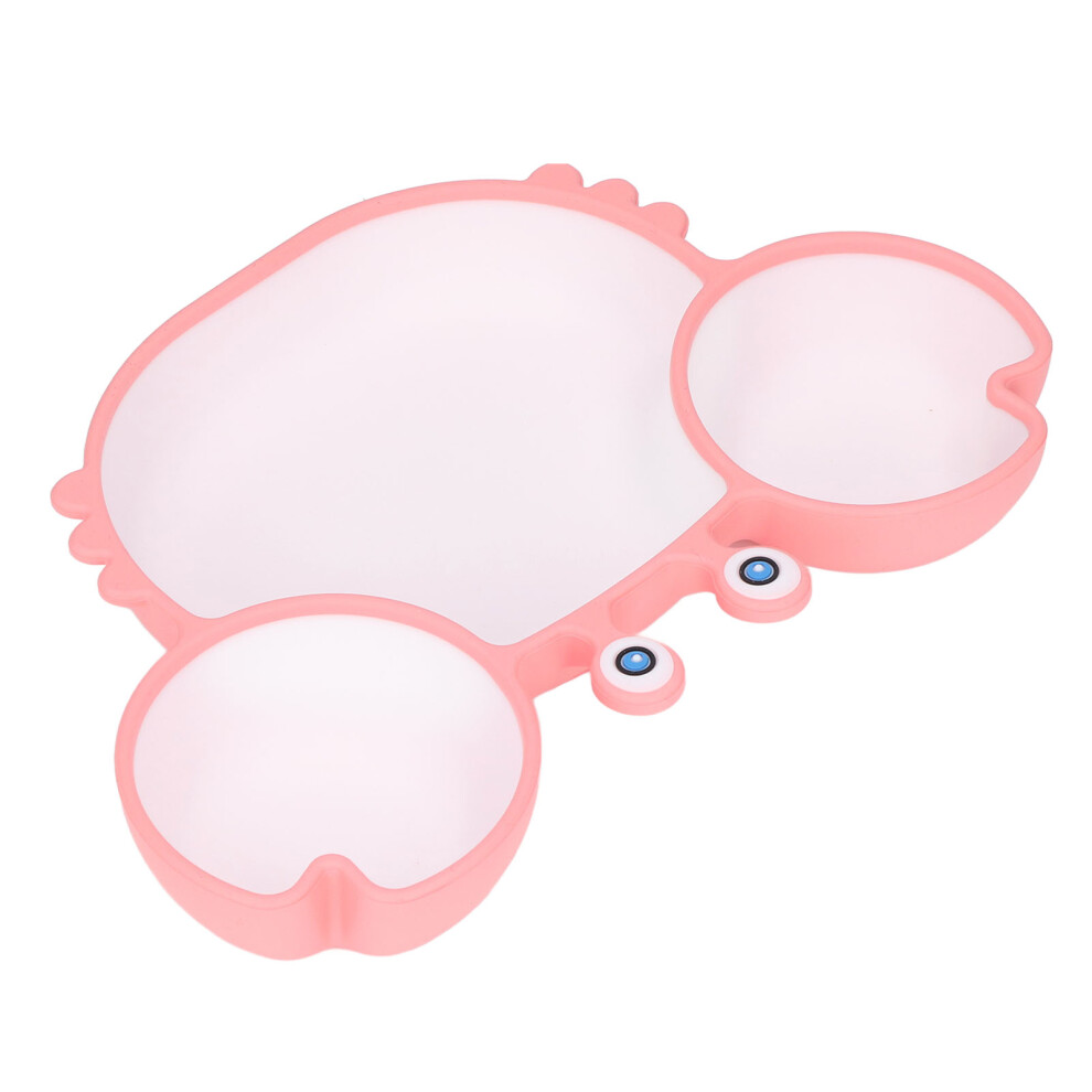 Crab Silicone Suction Plate With Cup Base, 16X23cm Pink