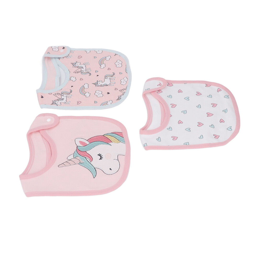 3 Stück Baby-Lätzchen mit süßem Aufdruck, komplett
