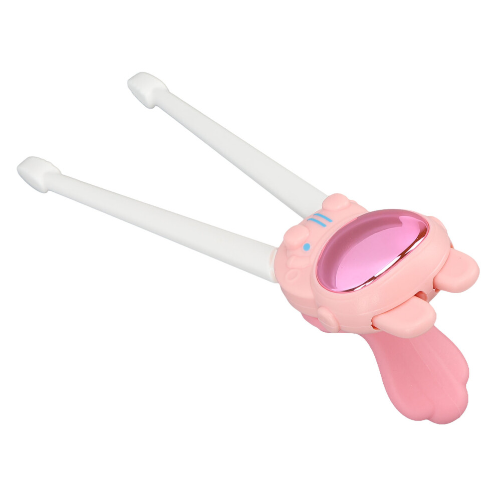 Baby 3D Learning Chopsticks – Plastic Baby Training Aid Pink