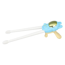 Baby-Trainings-Stäbchen-Hilfsgerät mit Cartoon-Muster, blaues Plastik