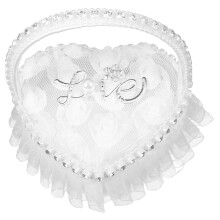 Mini ring box heart for small white ring pillow handle brideshaped head pillow wedding ring holder groom bride ring pillow