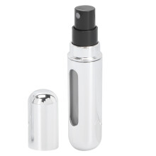 Mini 5ml Silver Refillable Perfume Atomizer Bottle Spray Case