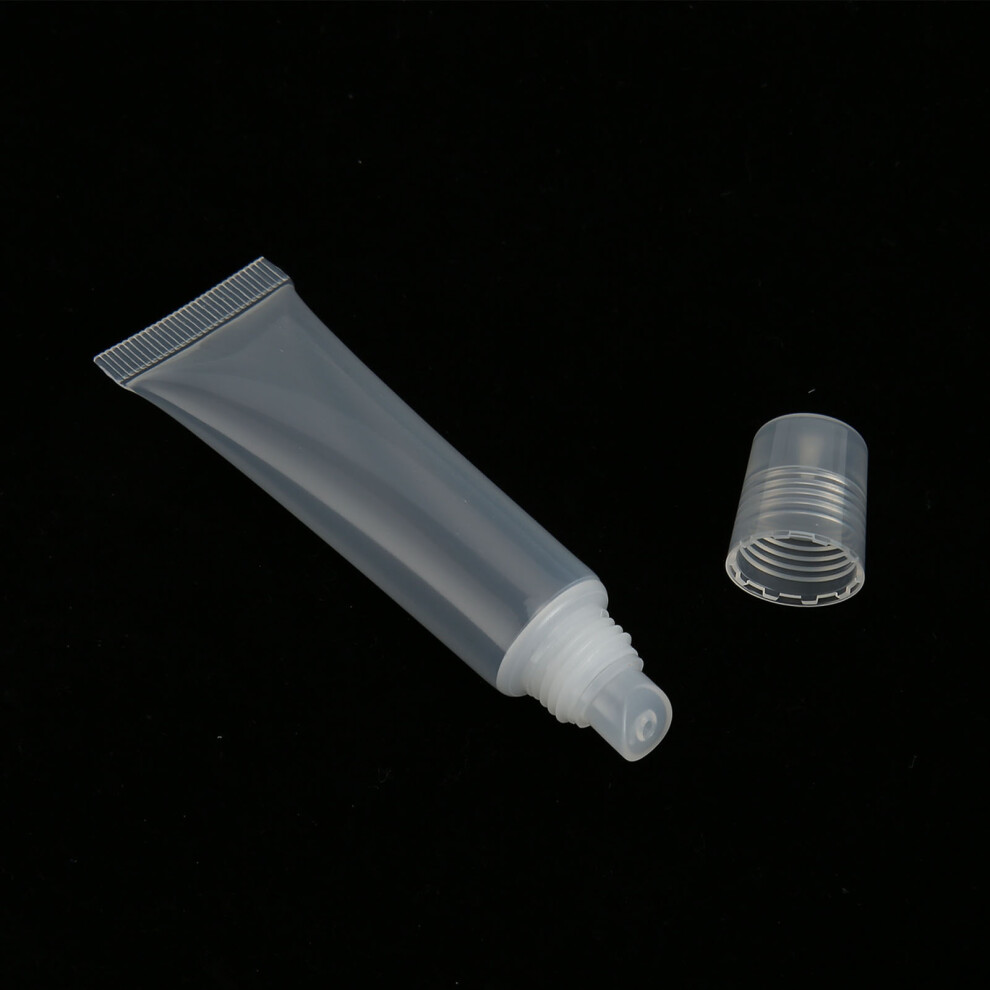 20pcs 12ml PVC Refillable Lip Gloss Tubes Portable Makeup DIY Containers