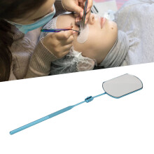 Hellblaue faltbare Wimpernspiegel, 360 drehbar, beschlagsfrei