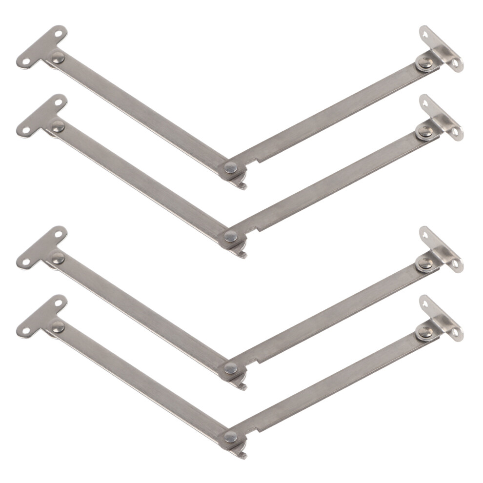 Furniture Lid Stay, Stainless Steel Hinge For Wooden Box Lid Stabilizer, Wide Application Ensures Versatility And Convenience, Rotatable Folding Lid 9138057477443