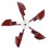 5 klingen Kürbis Typ Wind Generator 800W/24V 14
