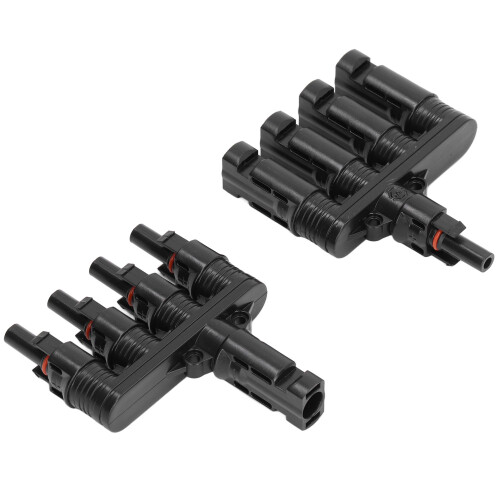 3Set 50A 1000V T Branch Connector for Solar Panel | IP68 Waterproof 1
