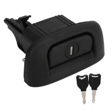 Cerradura con 2 llaves para portón trasero de coche, cerradura de repuesto negra, materiales duraderos, cerradura de maletero, fácil de instalar,
