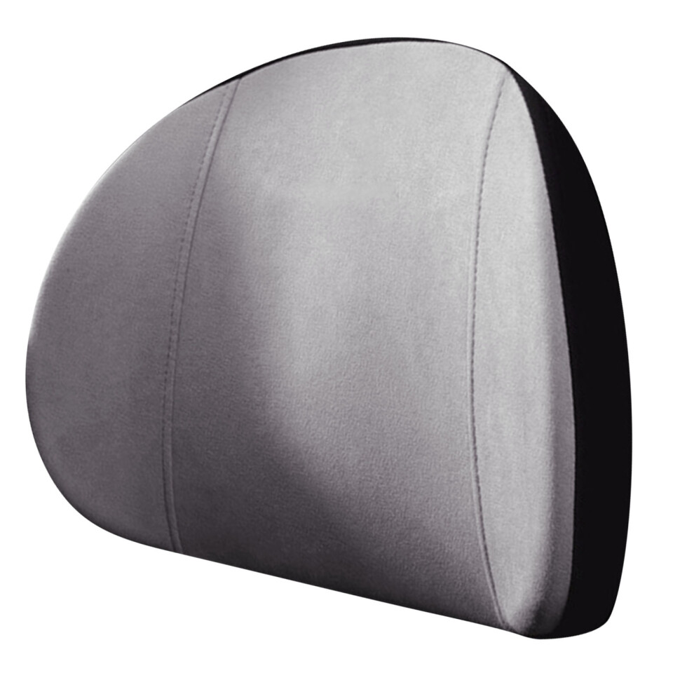 Breathable Fabric Adjustable Strap Firm Memory Foam Lumbar Support Pillow Orthopedic Wave Shape Ergonomic Design Spinal Curve Alignment Back Pain