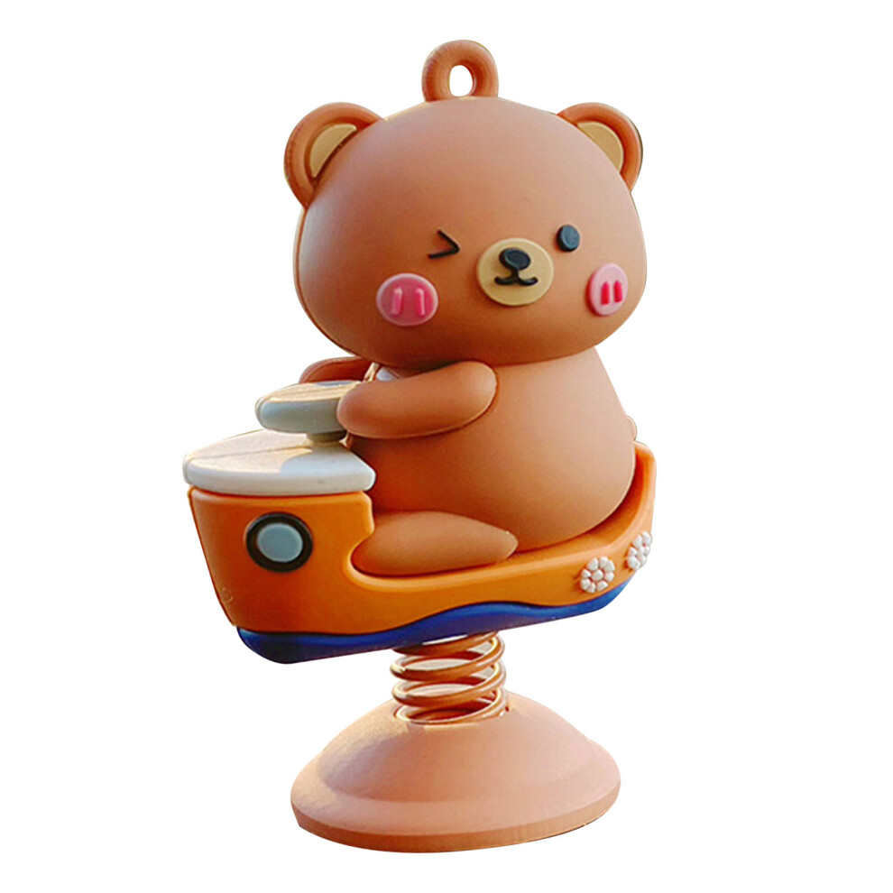 Uni Compatibility Creative Cartoon Animal Design Swinging Motion Design Adorable Bobblehead Accs Versatile Decorations Stylish Car Interior Decor For 9190834554235