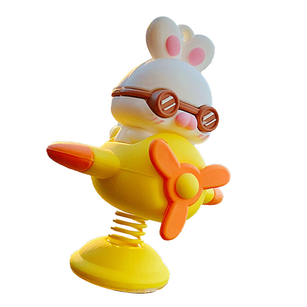 Cute Car Dashboard Shaking Doll Figurine Spring Toy Pvc Small Aircraft 8461376232600
