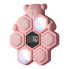 Children's jump counter, jump height measurement counter, interactive LED toy for movement at home, school, girls aged 6 and up, pink