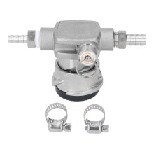 Stainless Steel Keg Coupler, Low Profile Design for Compact Spaces, Pressure Relief Valve Ensures Safe Operation, NSF Approved for Commercial & Home