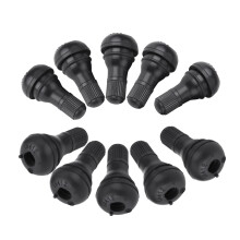 Ajuste universal. Construcción de caucho EPDM. Válvulas para neumáticos sin cámara. Núcleos de válvula de latón de alta temperatura.
