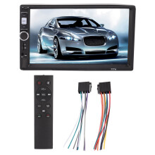 Car Stereo Double Din Car Radio HD Touch Screen Bluetooth Multimedia Player With Backup Camera FM Radio Tuner Hands Free Calling Steering Wheel