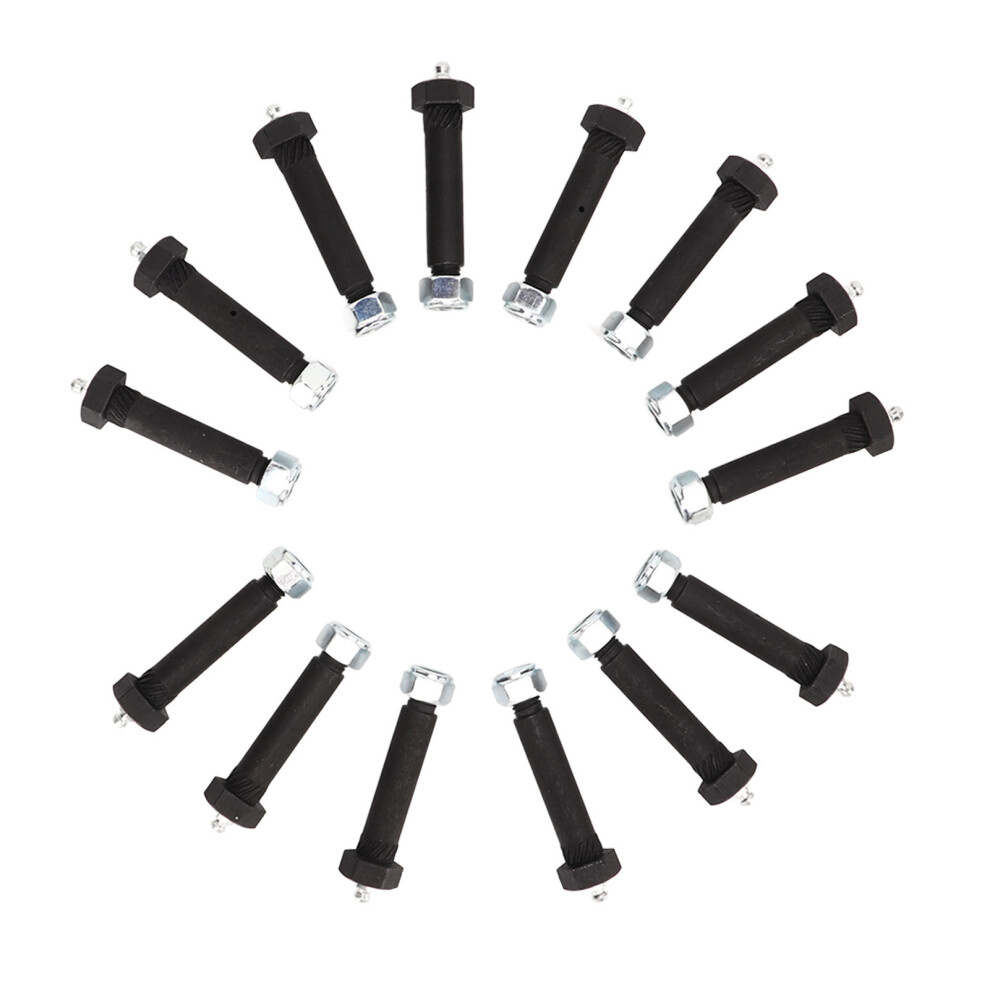Trailer Axle Shackle Bolts Greaseable Spring Bolts With Knurled Shoulder Design High Strength Steel Material Erosion Resistant Anti Deformation 9482726521051