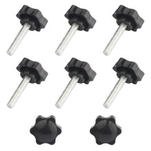 Clamping Screw Knob with Plastic Hex Shaped Handle, Galvanized Surface for Corrosion Resistance