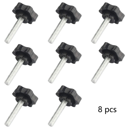 Clamping Screw Knob with Plastic Hex Shaped Handle, Galvanized Surface for Corrosion Resistance 1