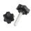 Clamping Screw Knob with Plastic Hex Shaped Handle, Galvanized Surface for Corrosion Resistance 4