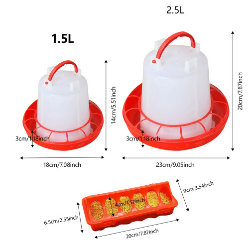 Spill Proof Chicken Feeder And Waterer Set Leak-Style5 2