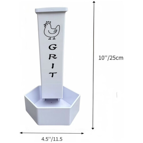 2Pack Chicken Grit Feeder,  Shell Feeder with Lid,-Style1 2