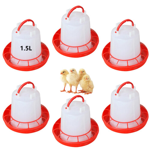 4Pack Chick Feeders With 2 Automatic Waterers Spill-Style4