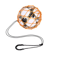 GriffFußballTrainer with goal net designs, soccer bungees, training, juggling net, suitable for soccer sizes 3, 4, 5, yellow