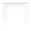 Adam Adam Buxton Mantelpiece in Pure White, 48 Inch 1